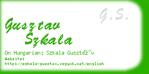 gusztav szkala business card